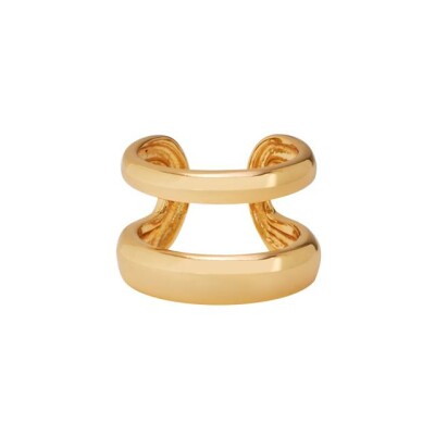 Bague double Bangle Up An-O en laiton doré, taille 52