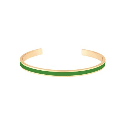 Bracelet jonc ouvert ajustable Bangle Up Bangle en laiton doré laqué