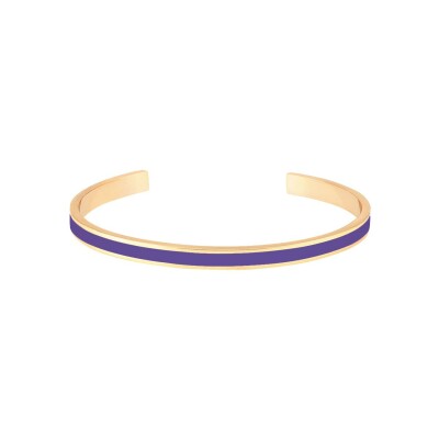 Bracelet jonc ouvert ajustable Bangle Up Bangle en laiton doré laqué
