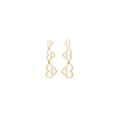 Boucles d'oreilles Bangle Up Bheart en laiton doré laqué