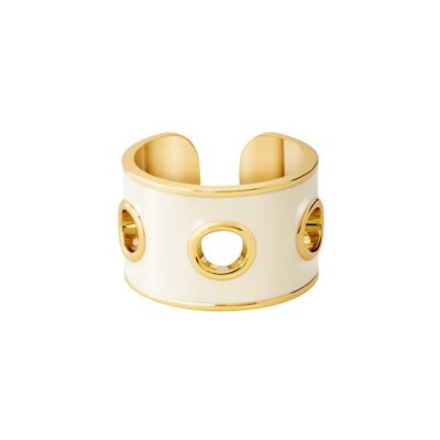 Bague ajustable Bangle Up Eyelet en laiton doré laqué