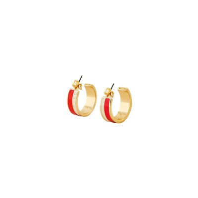 Boucles d'oreilles créoles Bangle Up Vaporetto en laiton doré
