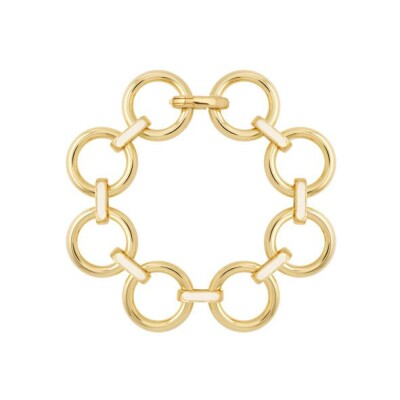 Bracelet multi anneaux Bangle Up Eyelet en laiton doré laqué