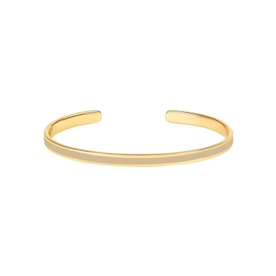 Bracelet jonc ouvert ajustable Bangle Up Bangle en laiton doré laqué