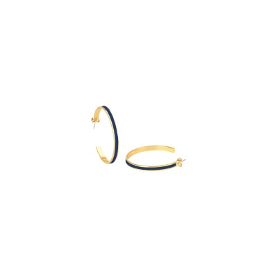 Boucles d'oreilles créoles Bangle Up Bangle en laiton doré laqué