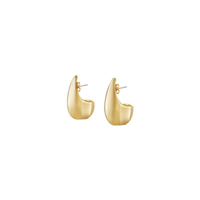 Boucles d'oreilles Bangle Up Drop en laiton doré