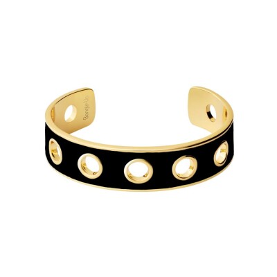 Bracelet jonc ajustable Bangle Up Eyelet en laiton doré laqué