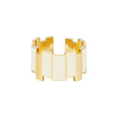 Bague Bangle Up Ines Multico en laiton doré