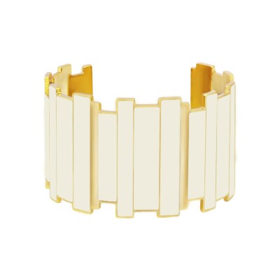 Bracelet manchette Bangle Up Ines Multico en laiton doré