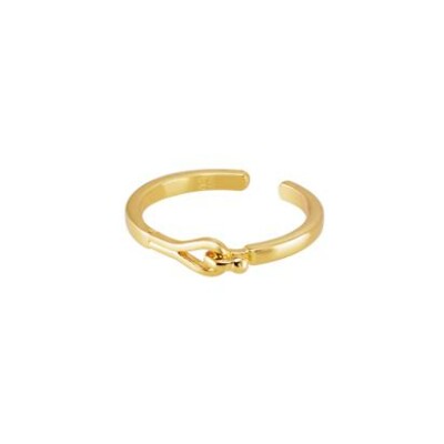Bague Bangle Up Lily en laiton doré