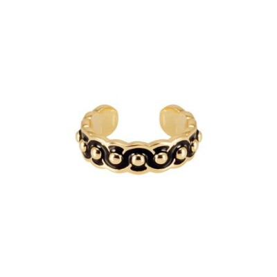 Bague Bangle Up Moon en laiton doré