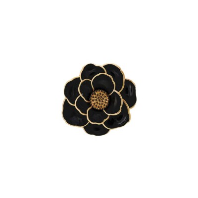 Pendentif Bangle Up Peony en laiton doré