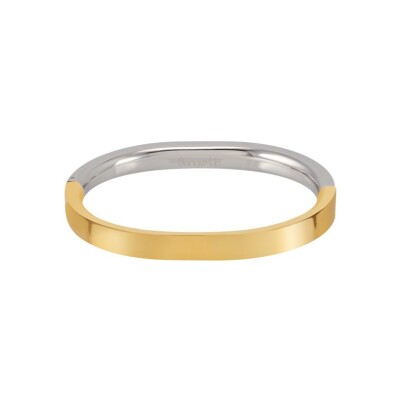 Bracelet Bangle Up Saturne en acier pvd doré et rhodium