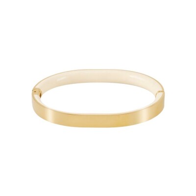 Bracelet Bangle Up Saturne en acier pvd doré et email