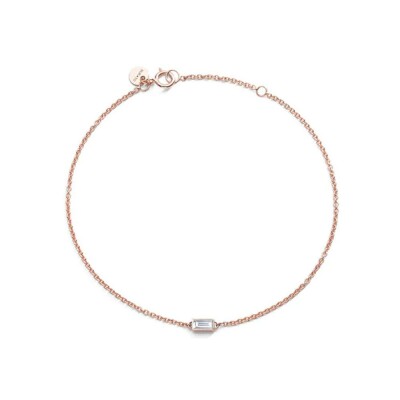 Bracelet Burato Solitaire en or rose et diamants