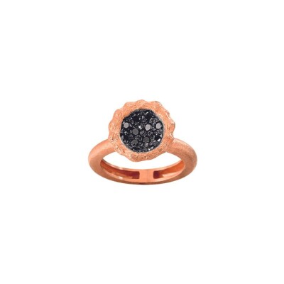 Bague Raynal Tartelette en or rose et diamants