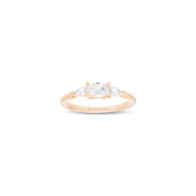 Bague Raynal Ariane en or rose et diamants