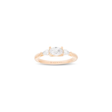 Bague Raynal Ariane en or rose et diamants