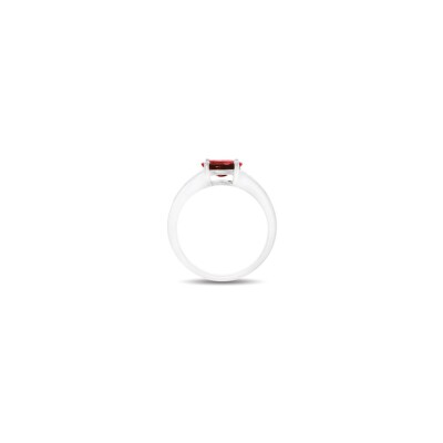 Bague Raynal Arya en or blanc, diamants et rubis