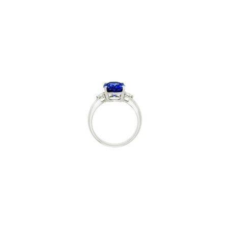 Bague Raynal Doris en or blanc, diamants et tanzanite