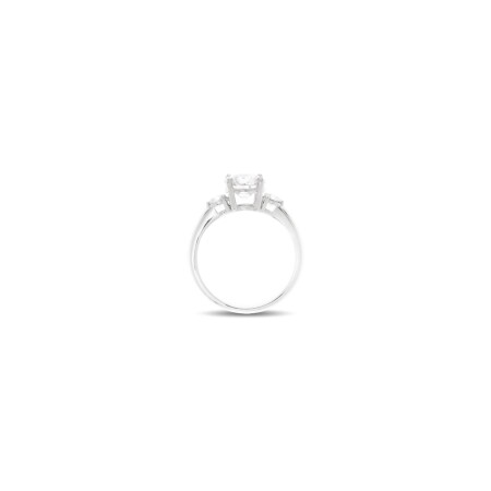 Solitaire Raynal Nara en or blanc et diamants