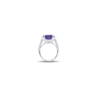 Bague Raynal Sissi en or blanc, diamants et tanzanite