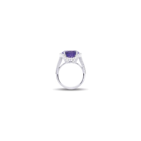 Bague Raynal Sissi en or blanc, diamants et tanzanite