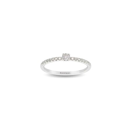 Solitaire Raynal Moderne en or blanc et diamant