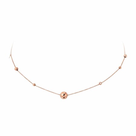 Collier BG Bruno Baker Street en or rose et diamant