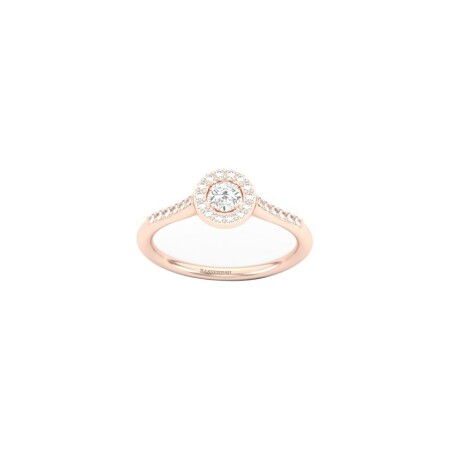 Bague Infini en or rose et diamants