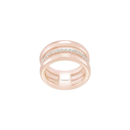 Bague SoHo en or rose et diamants