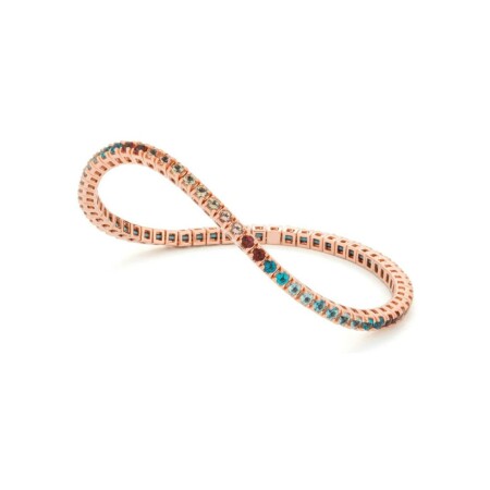 Bracelet Raynal en or rose et topazes