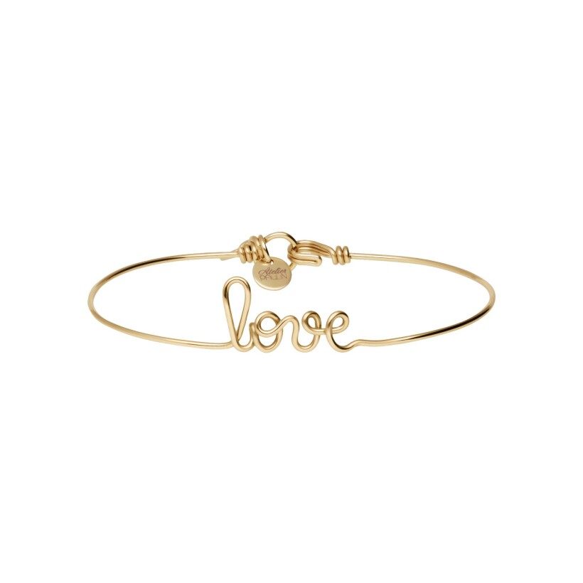 Bracelet Atelier Paulin love en or jaune