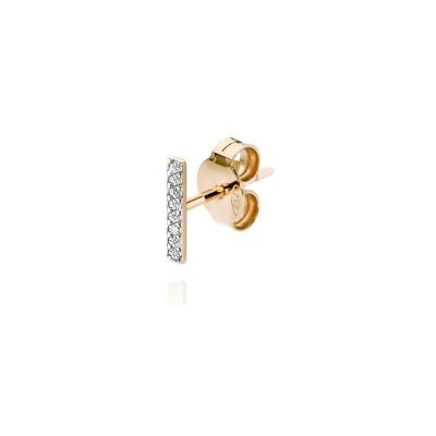 Boucles d'oreilles Burato Linear en or jaune et diamants