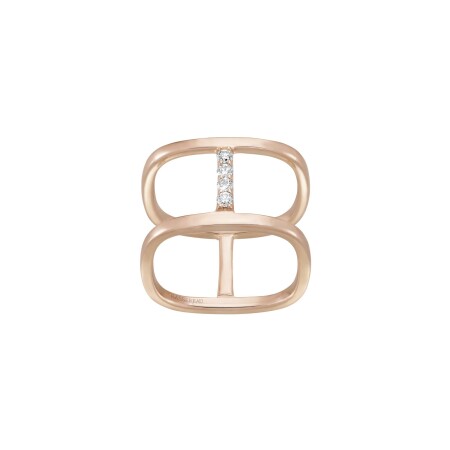 Bague SoHo en or rose et diamants