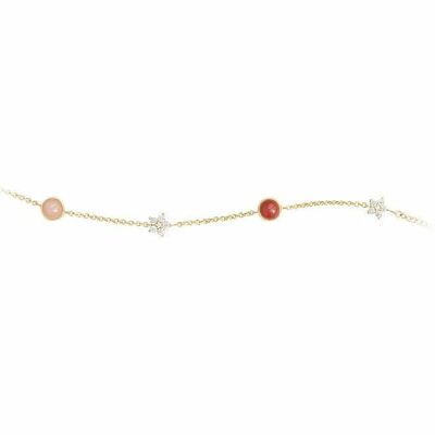 Bracelet Ole Lynggaard Shooting Stars en or jaune, pierres de couleurs et diamant