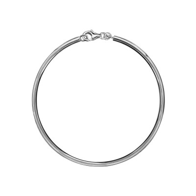 Bracelet pour charms en argent rhodié