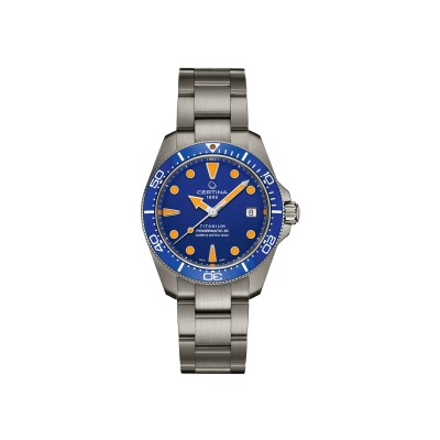 Montre Certina DS Action Diver 38mm Titanium