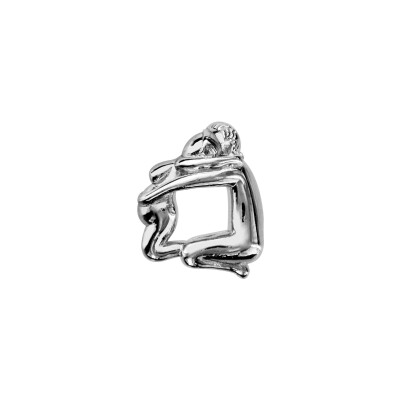 Charms coulissant argent rhodié homme et femme enceinte