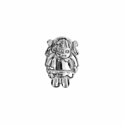 Charms coulissant argent rhodié fille