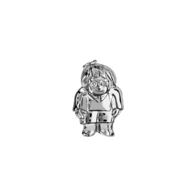 Charms coulissant argent rhodié garçon