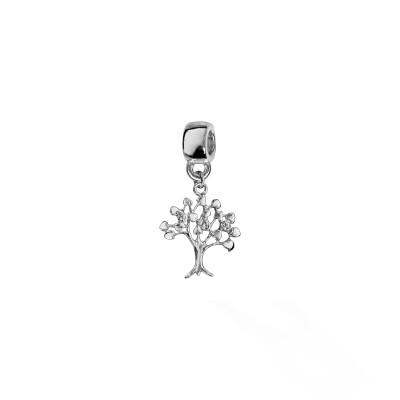 Charms coulissant argent rhodié suspendu arbre de vie