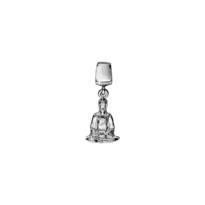 Charms argent rhodié bouddha suspendu