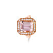 Bague San Marco en or rose, morganite et diamants