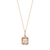 Pendentif San Marco en or rose, morganite et diamants