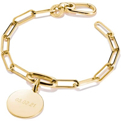 Bracelet Thomas Sabo Charm Club en argent et plaqué or