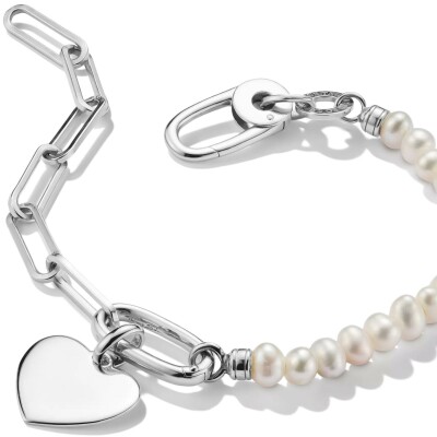 Bracelet Thomas Sabo Charm Club en argent et perle d'eau douce