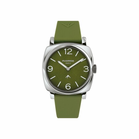 Montre Augarde MAT Bastille bracelet fin en silicone kaki