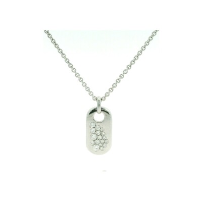 Collier en or blanc et diamant