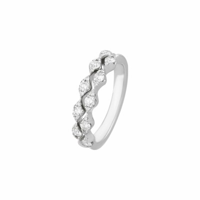 Bague Wawe en or blanc et diamants